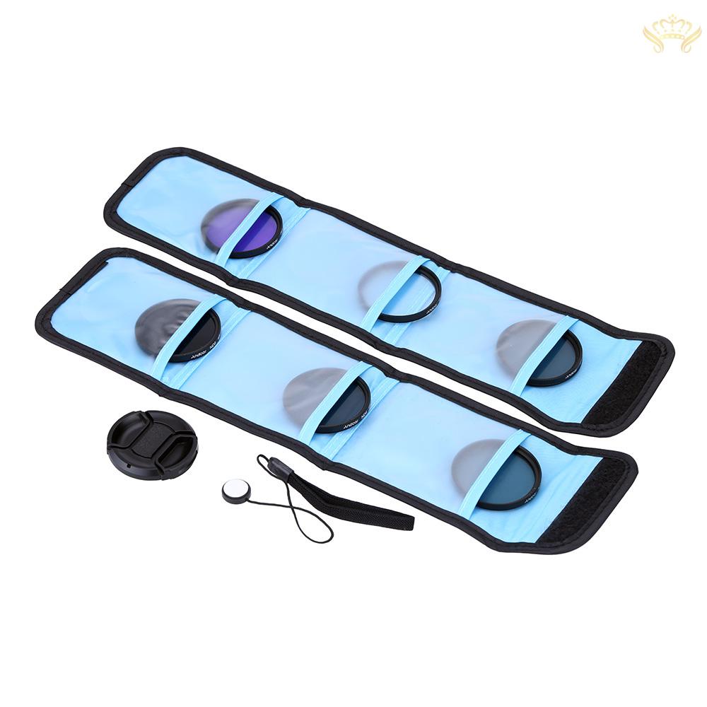 (Giao Hàng Nhanh) Bộ Lọc Chụp Ảnh Andoer 52mm UV + CPL FLD + ND (ND2 ND4 ND8) Cho Pentax DSLRs