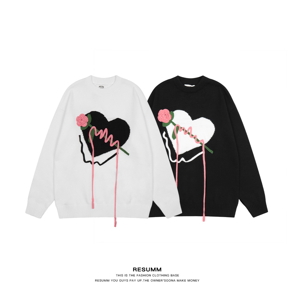 Áo sweater dệt kim DIDIKA phong cách Hàn Quốc thời trang thu đông oversize cho nữ