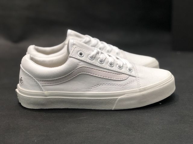 Giày V old skool trắng full all white