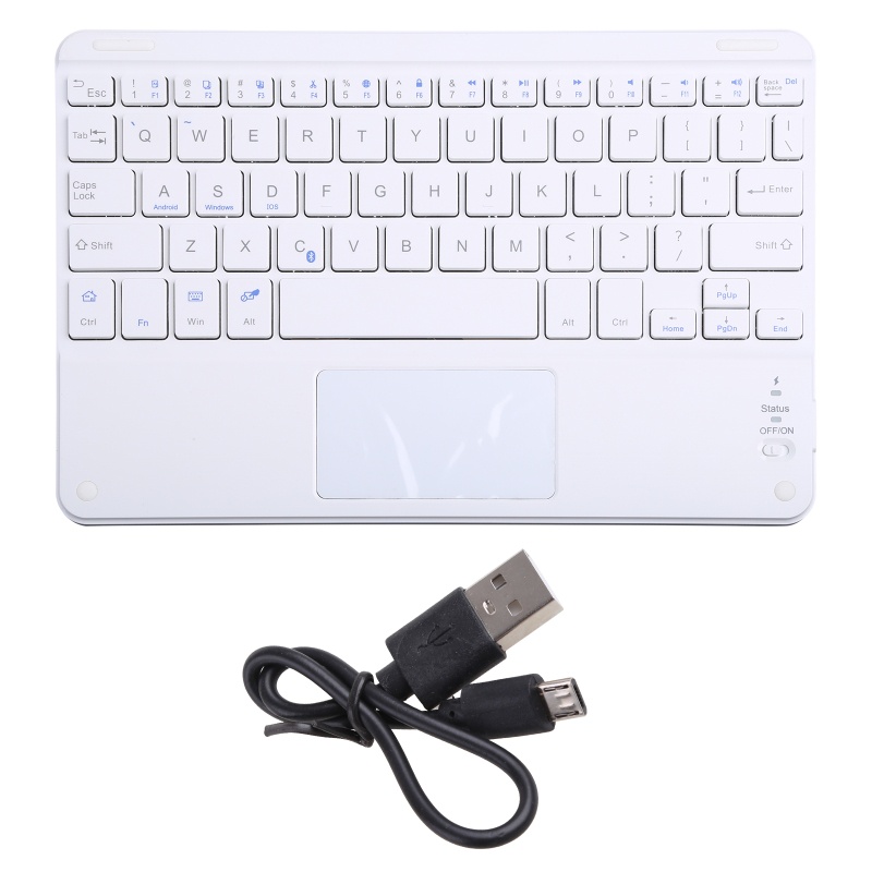 Bàn Phím Bluetooth Không Dây Siêu Mỏng 4mm Tích Hợp Nhiều Chạm Cảm Ứng