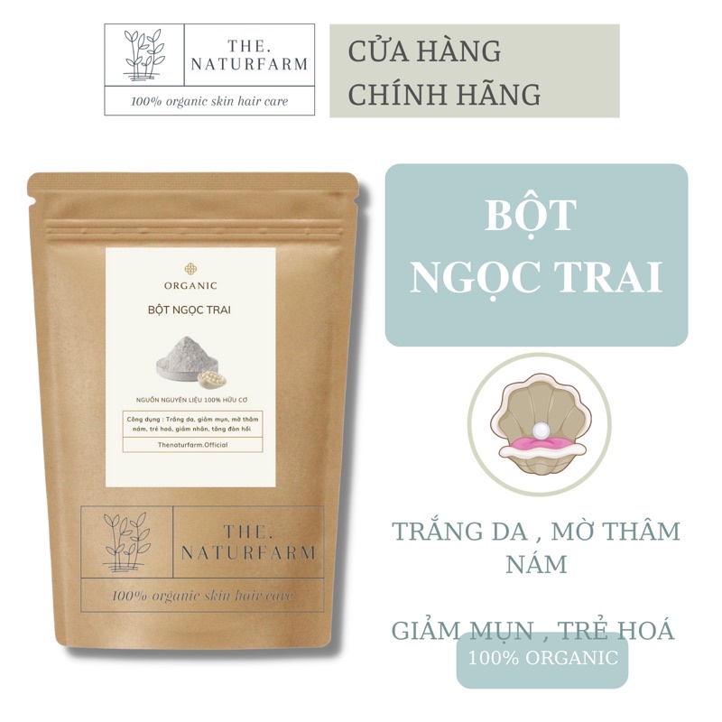 Bột ngọc trai nguyên chất 100% organic [ Có ánh xà cừ + không tạp chất ]