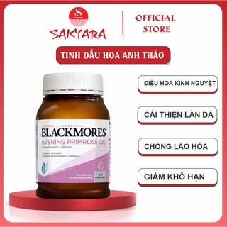 Tinh dầu hoa anh thảo Blackmores Evening Primrose Oil 1000 đẹp da cân bằng nội tiết tố lọ 190v nội địa Úc