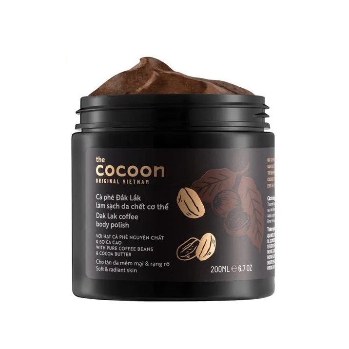 Tẩy Tế Bào Chết Cà Phê Đắk Lắk Cocoon Làm Sạch Da Chết 5g/150m/200ml