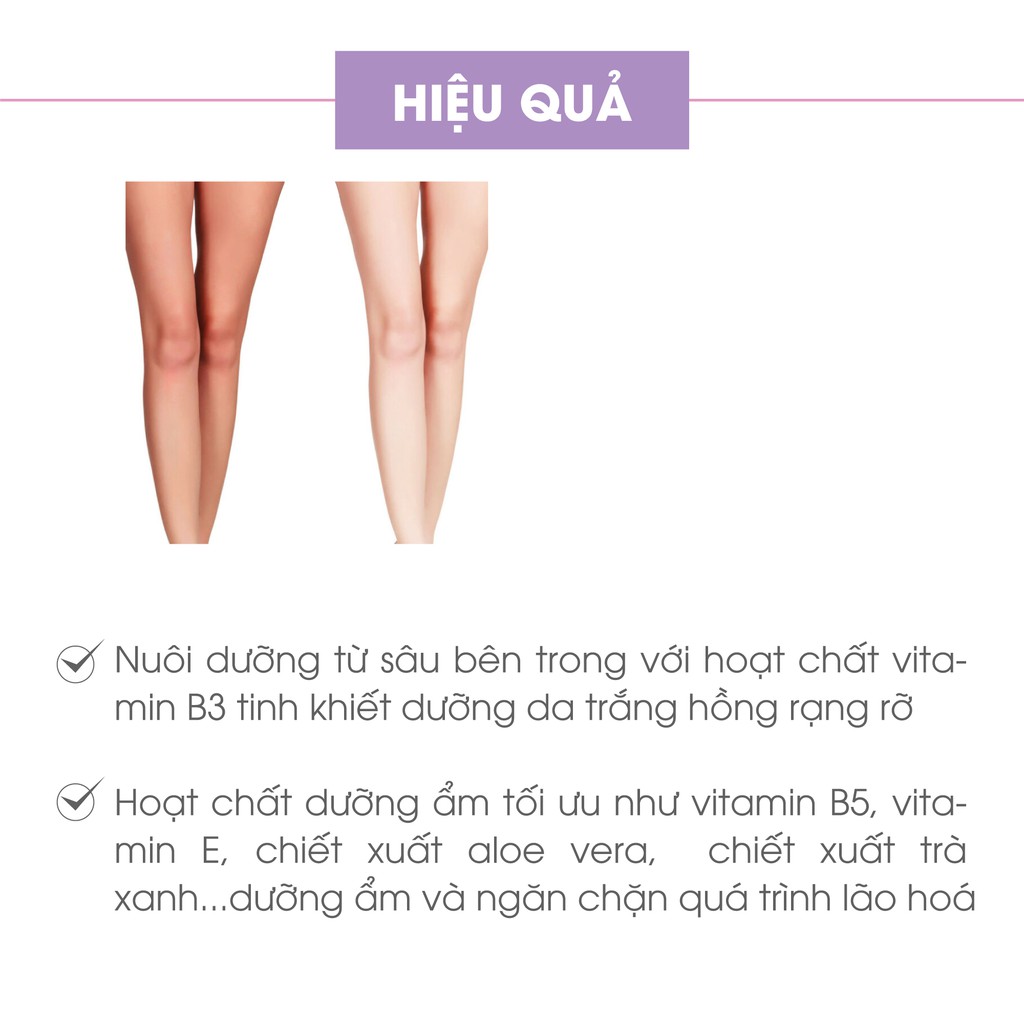 Combo tắm trắng toàn thân Truesky hương nước hoa Pháp gồm 1 chai ủ trắng 100ml &amp; 1 chai dưỡng trắng Lavender100ml