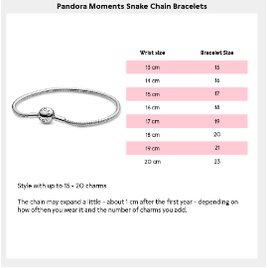 Vòng Tay Da Rắn Pandora Moments Khóa Trái Tim