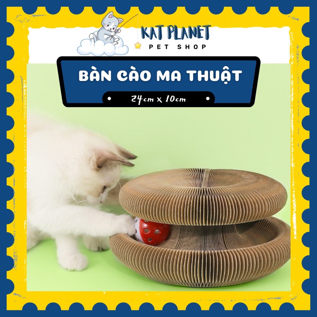 Đồ chơi cho mèo, Bàn cào móng ma thuật, Đồ chơi xoay tròn thay đổi hình ...