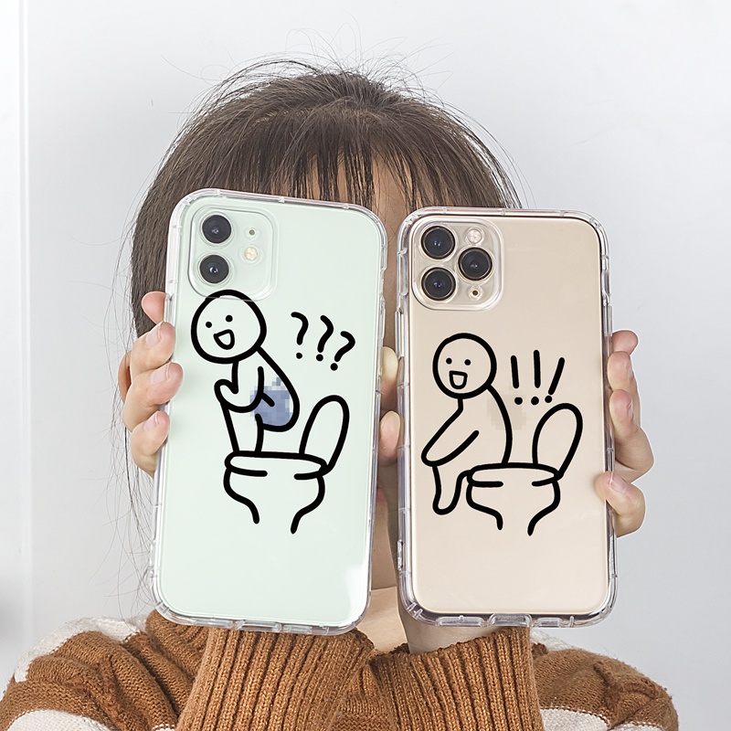Ốp lưng iphone Ốp điện thoại Suntaiho bằng TPU in hình toilet bảo vệ cho iPhone 13 12 11 Pro Max X Xs Max XR 8 7 6 6S Plus