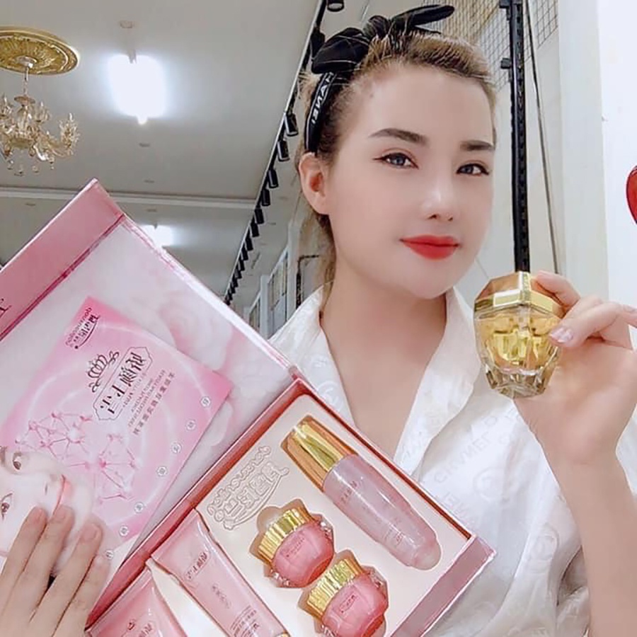 Kem Hoàng Cung Hồng Kim Cương - Bộ Hồng Vip 5in1 Chính Hãng