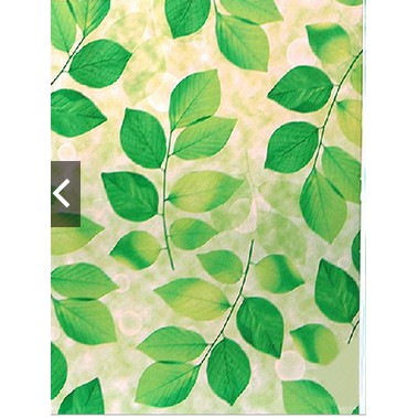 Decal giấy dán kính hoa lá xanh khổ 45cm giá bán 1 mét