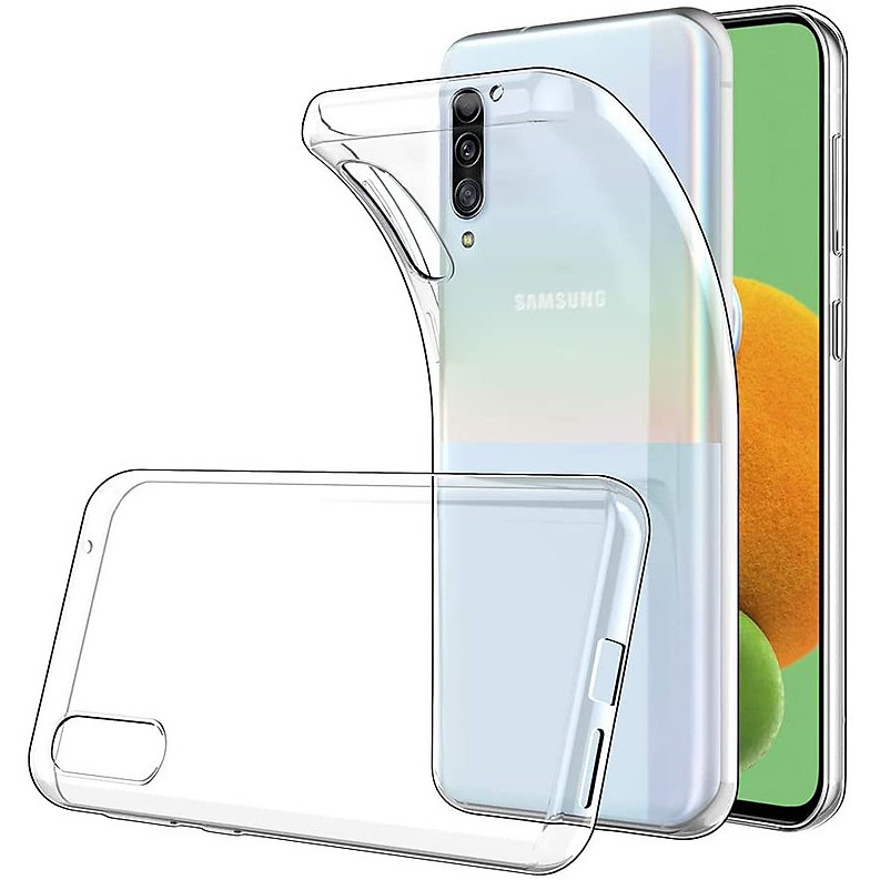 Ốp lưng Silicon dẻo cho Samsung Galaxy A90 5G Trong suốt, có Gờ camera