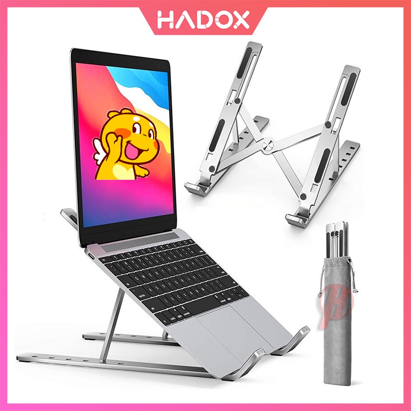 Giá đỡ LAPTOP, MACBOOK, IPAD bằng Nhôm có thể gấp gọn, điều chỉnh độ cao, hỗ trợ tản nhiệt máy tính, đế tản nhiệt laptop