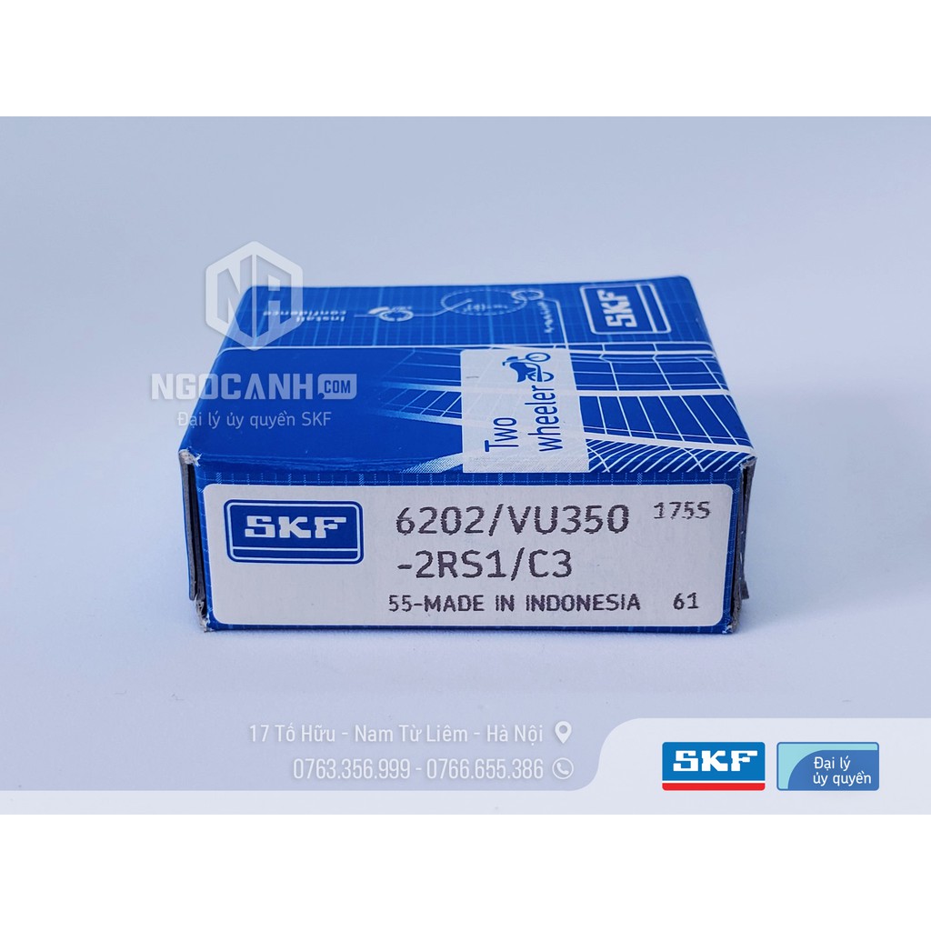 Bạc đạn xe máy SKF 6202/VU350-2RS1/C3
