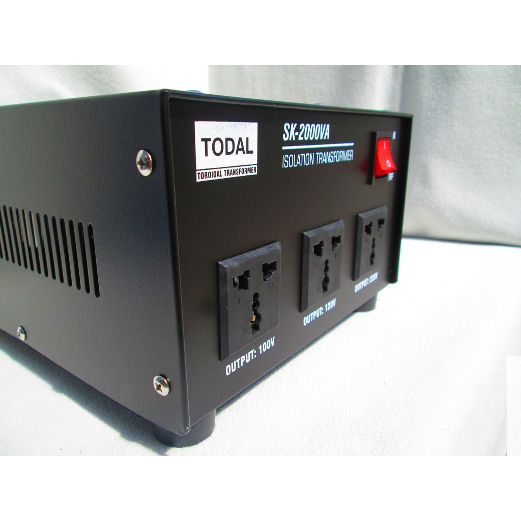 Biến áp cách ly 2KVA điện ra 220v, 120v, 100v