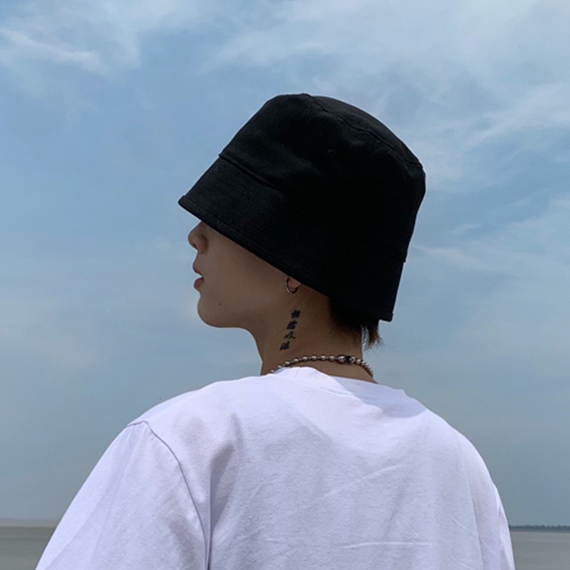 Nón bucket vành cụp LOULI SAIGON trơn phong cách Unisex Ulzzang
