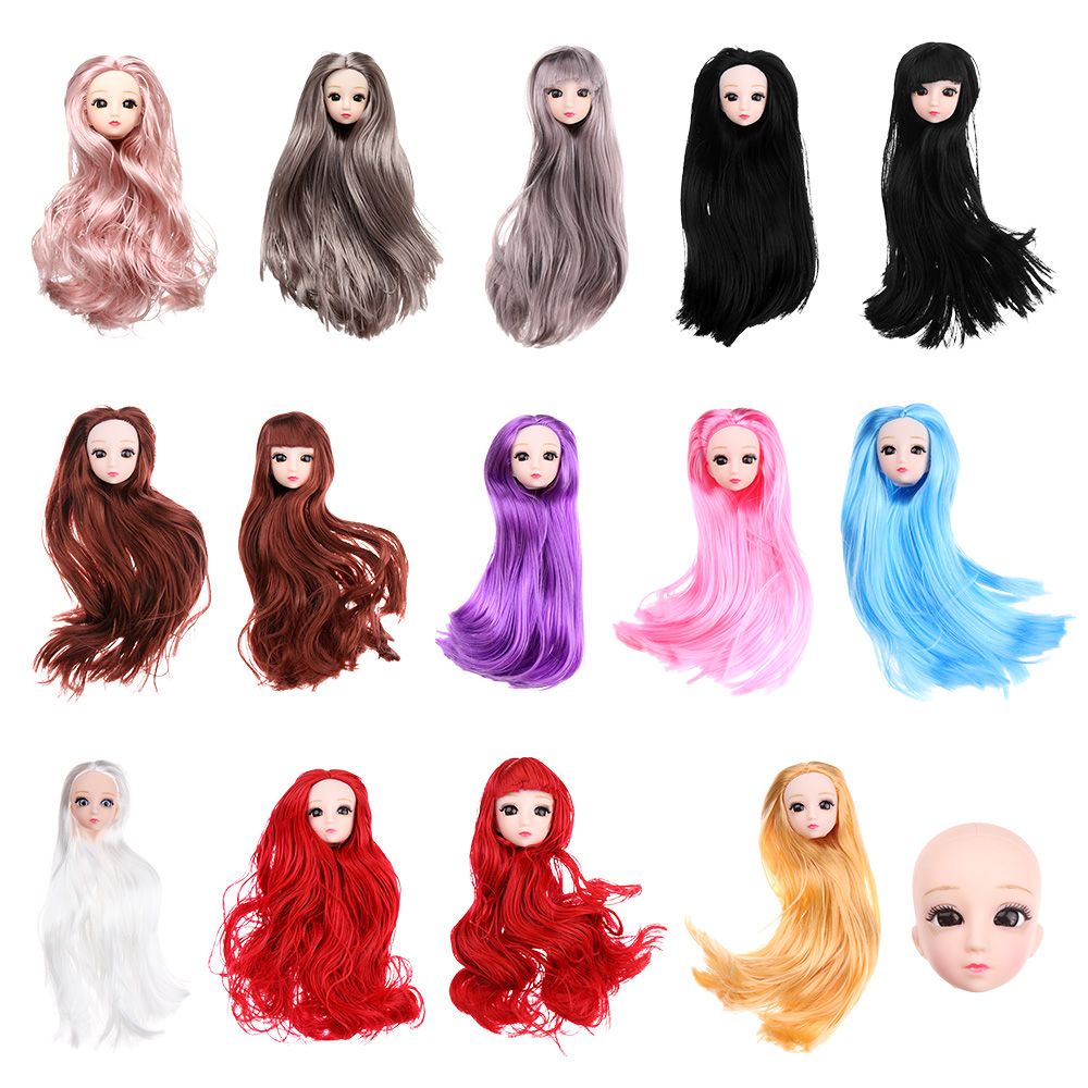 1/6 BJD Đầu búp bê 30cm DIY phụ kiện búp bê món quà đồ chơi cô gái