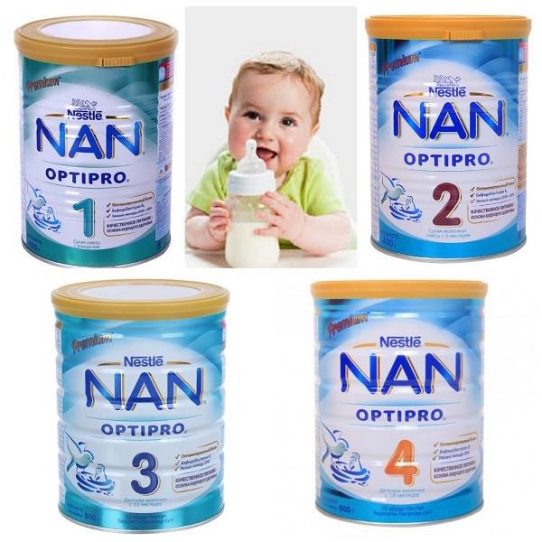Sữa bột Nan Nga 400g/800g số 1,2,3,4