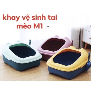Chậu cát có gạt size cho mèo  ( kèm xẻng )