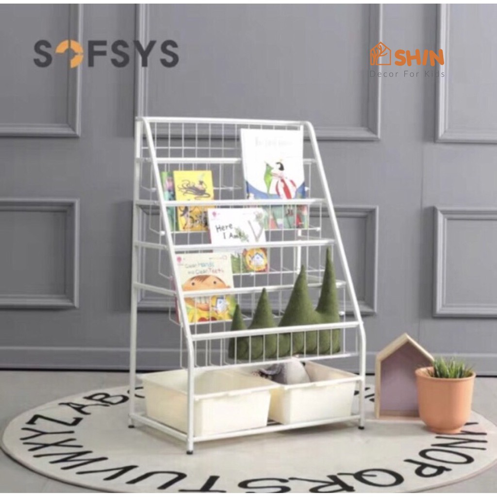 Kệ sách bằng sắt giá sách trẻ em
