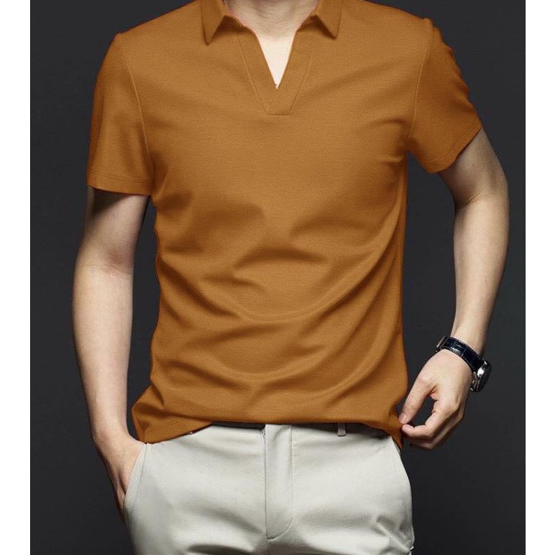 Áo thun POLO CỔ V 6 màu - chất thun cá sấu cotton 100% | BigBuy360 - bigbuy360.vn