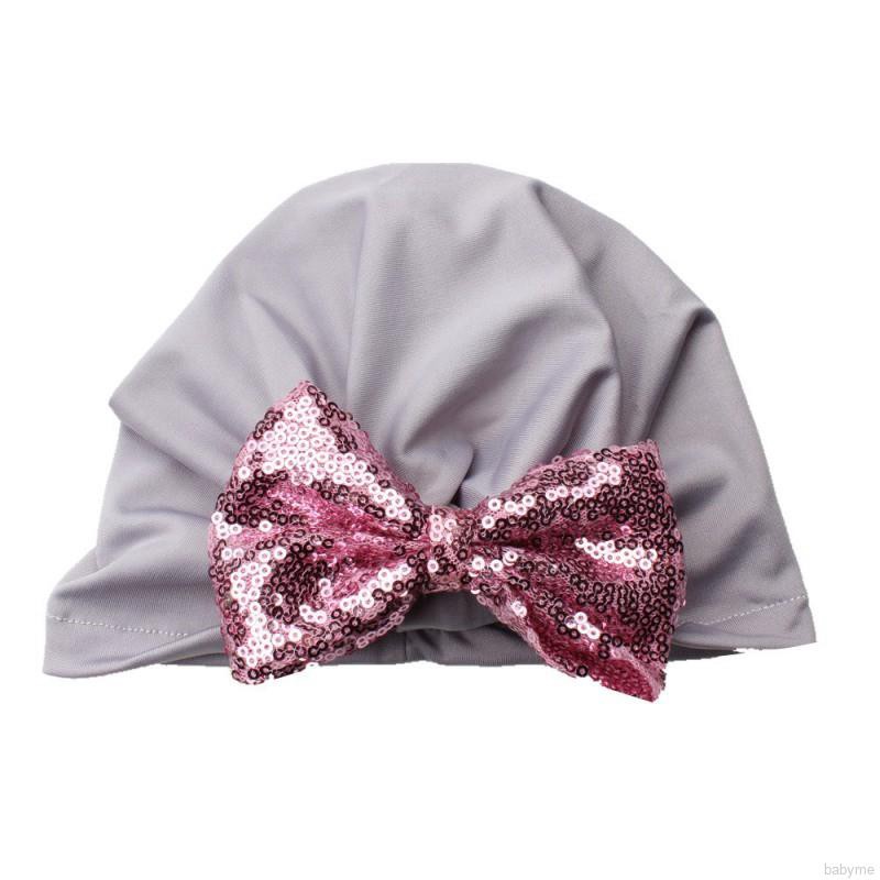 Nón trùm đầu buộc dây nơ in họa tiết dễ thương cho bé