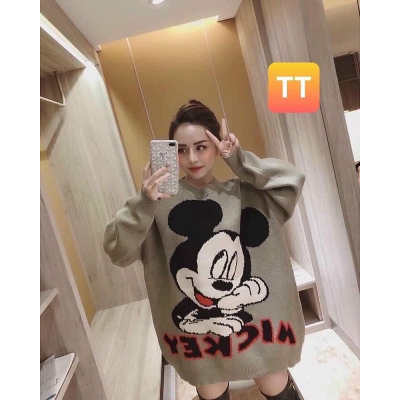 áo nỉ mickey giấu quần
