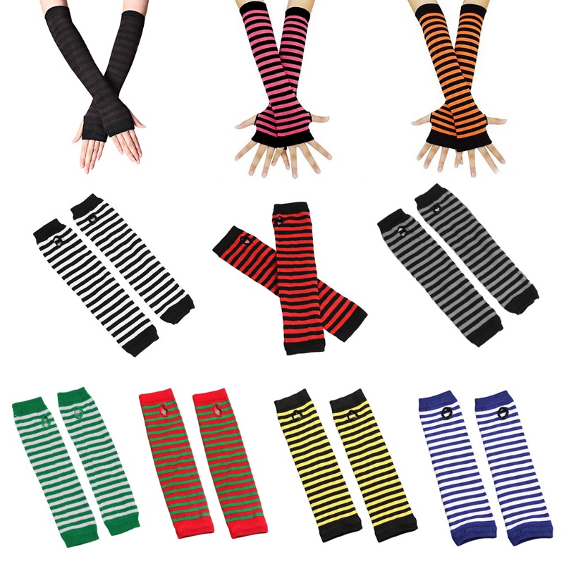 Đôi găng tay len hở ngón màu sắc thời trang cho nữ