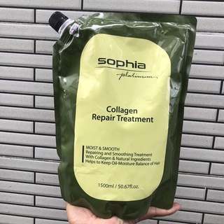 Hấp dầu phục hồi tóc nát Collagen Sophia Platfinum 1500ml