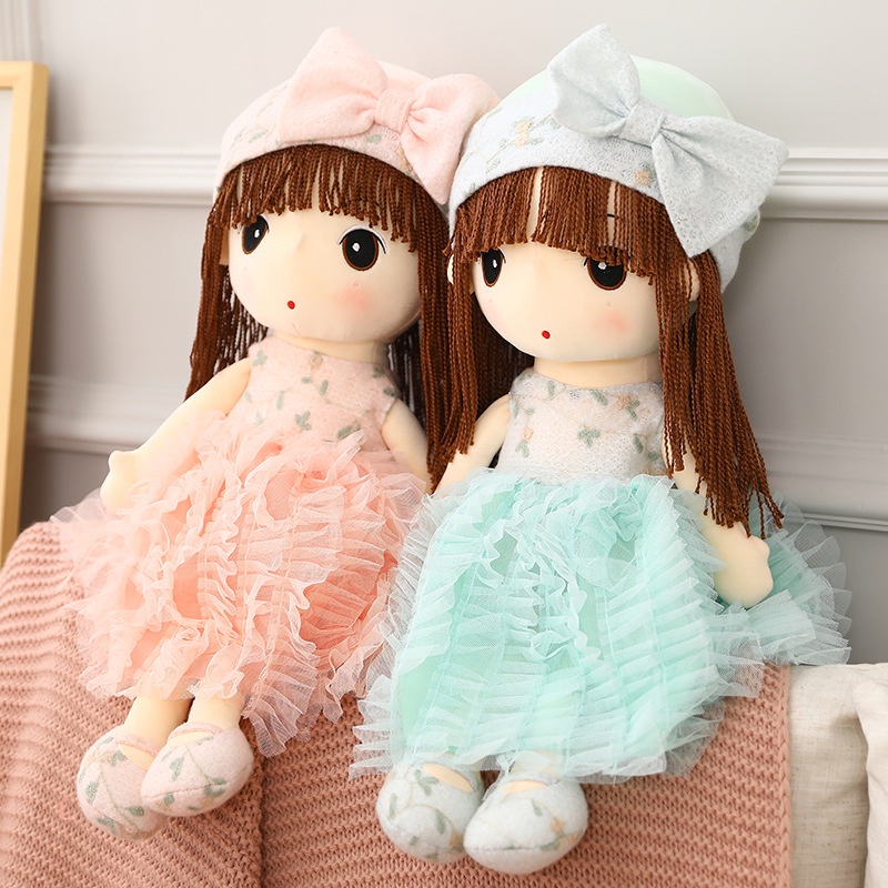 AIXINI ✨95cm Princess Girls Plush Doll Baby Stuffed Plush Doll Toys Kids Soft Plush Toys Valentine Children Birthday Christmas Gifts