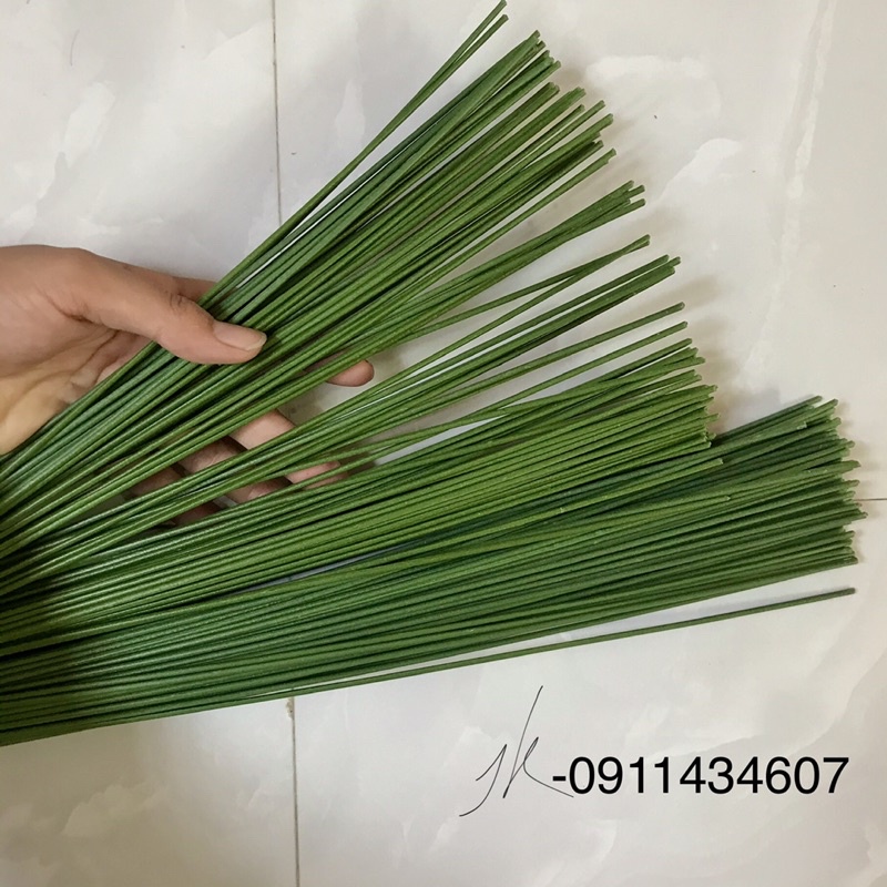 Cành kẽm cắm hoa sáp, hoa giấy làm cành hoa handmade