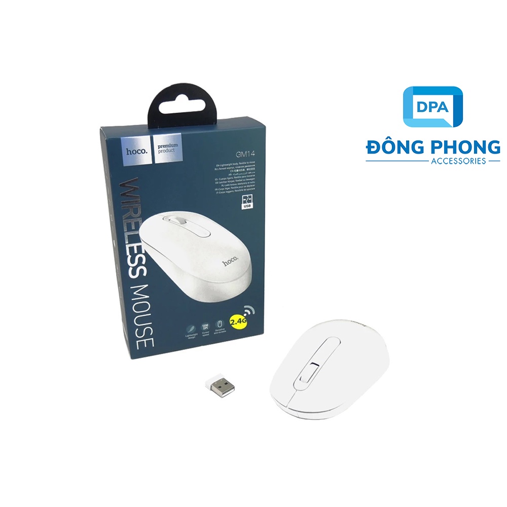 Chuột Không Dây Hoco GM14 Chính Hãng - Mouse Wireless