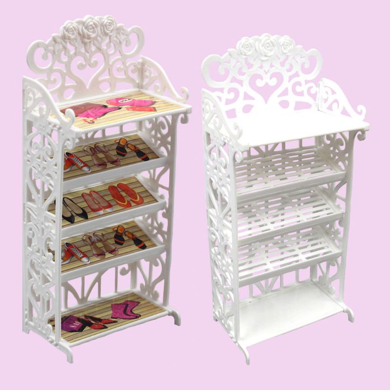 Mô Hình Kệ Giày Mini Dùng Trang Trí Nhà Búp Bê