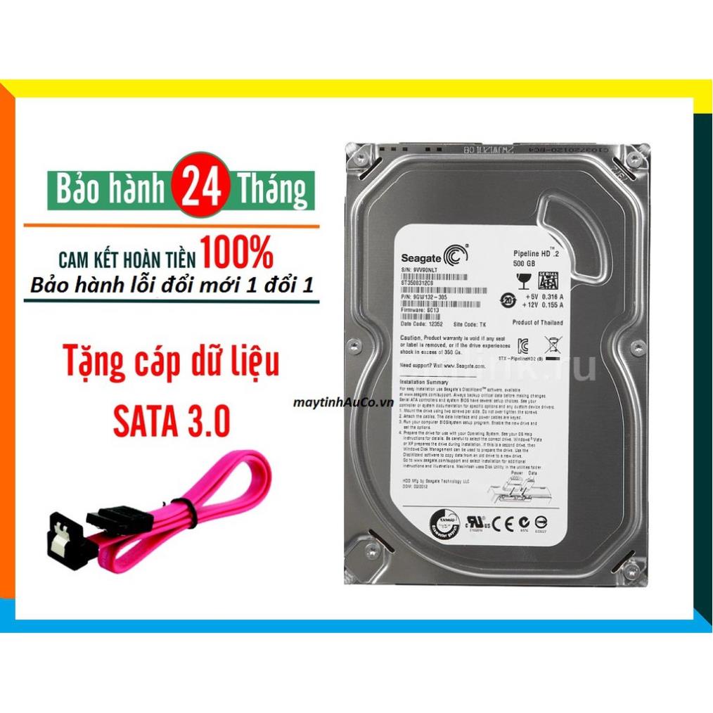 ổ cứng HDD 500GB Seagate ( PC ) Máy tính để bànLưu dữ liệuMới 100%