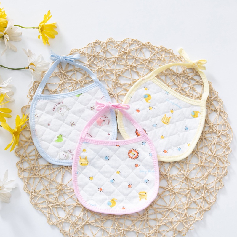 Yếm cotton buộc dây cho bé sơ sinh