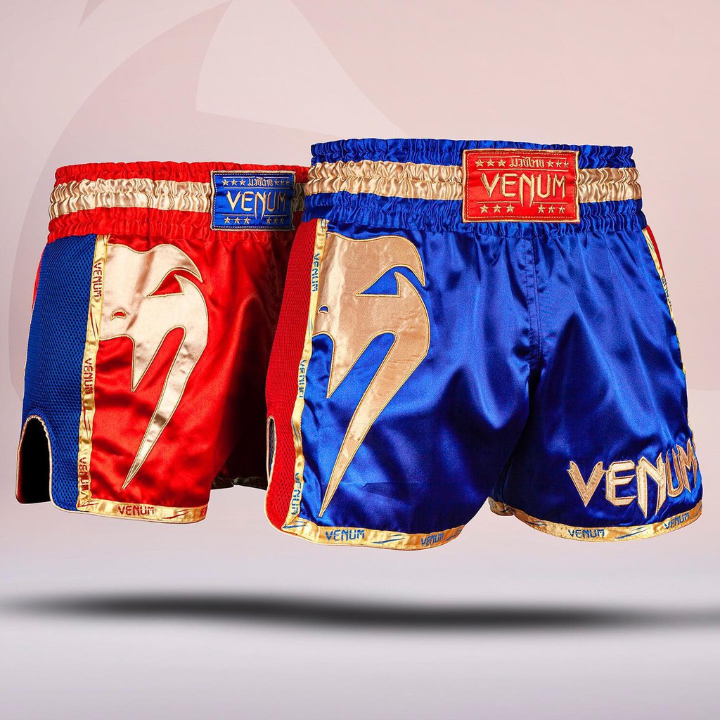 Quần Muay Thai Venum Giant - Red/Blue