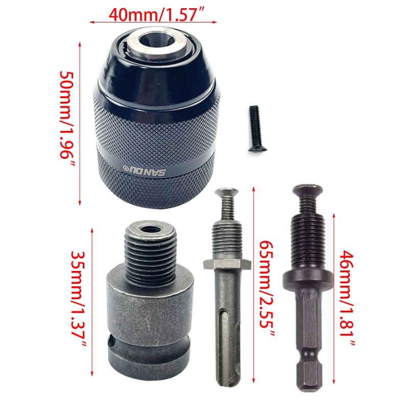 Bộ Ổ Cắm Chuyển Đổi Đầu Lục Giác Chuyên Dụng Cho Khoan Gỗ