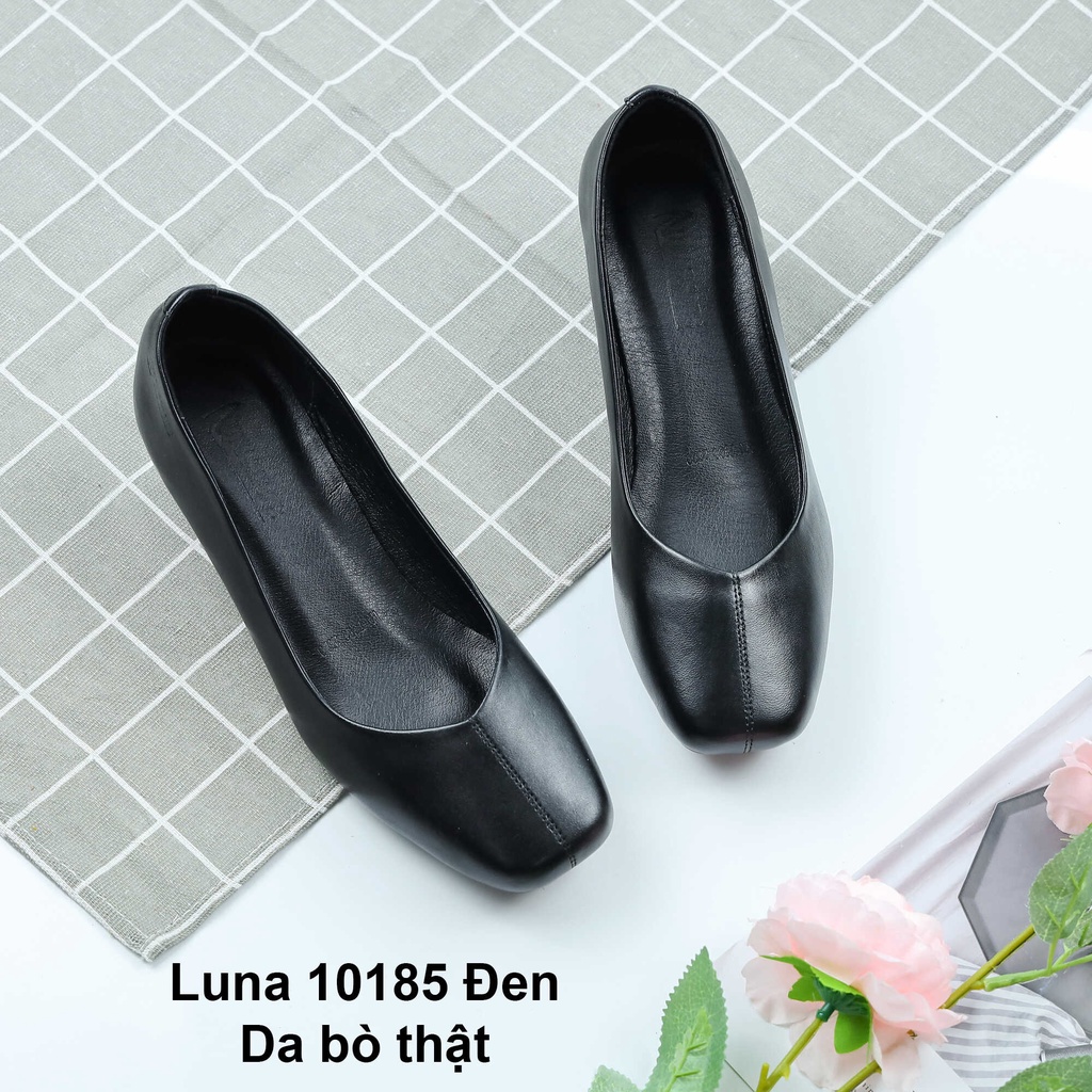 Cao gót nữ 5p da bò thật LUNASHOES 10185 bảo hành 24 tháng lỗi 1 đổi 1 giày công sở