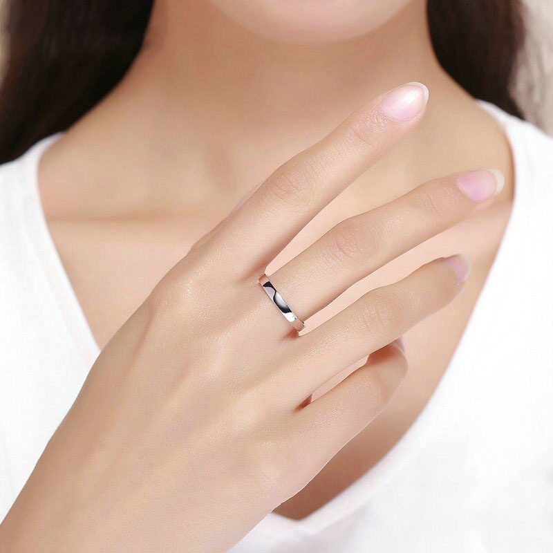 Nhẫn nữ bạc 925 kiểu trơn đơn giản không đá nữ tính nhẹ nhàng Trang Sức BẠC HIỂU MINH NU401S
