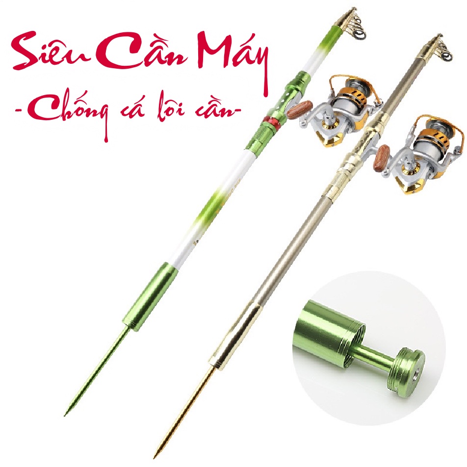 CẦN CÂU MÁY Bạo Lực - Hàng Cao Cấp Cực khỏe - BÁ VƯƠNG Xoắn X- Cần câu cá xa bờ, câu iso, lăng-xê, lure, câu lục...