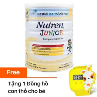 4 lon Sữa bột Nutren Junior 800g tặng kèm quà