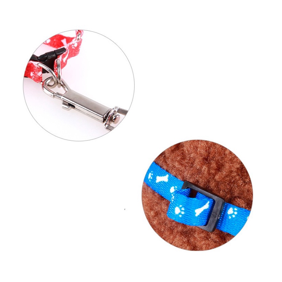 Dây xích đeo ngực cho chó mèo thú cưng chống trầy cổ - Dây dắt kèm yếm dành cho chó mèo màu ngẫu nhiên