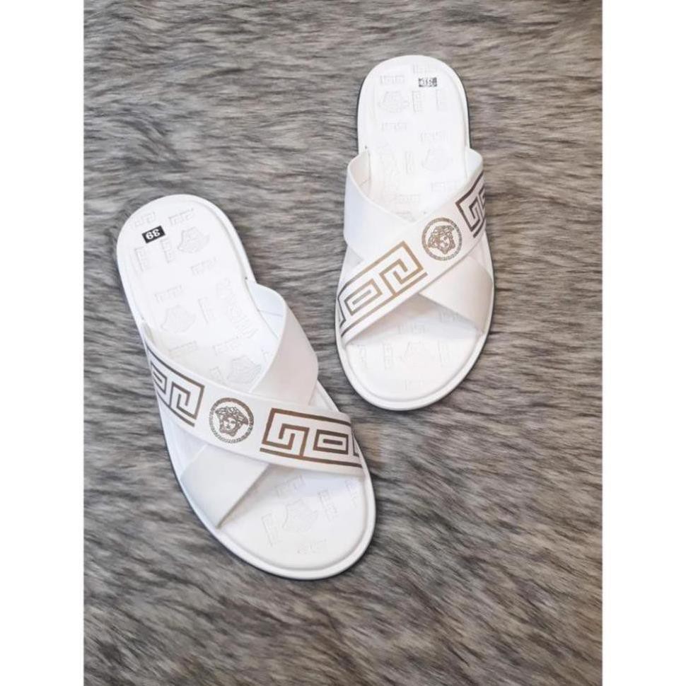 DÉP NAM THÁI LAN VERSACE TRẮNG CHÉO