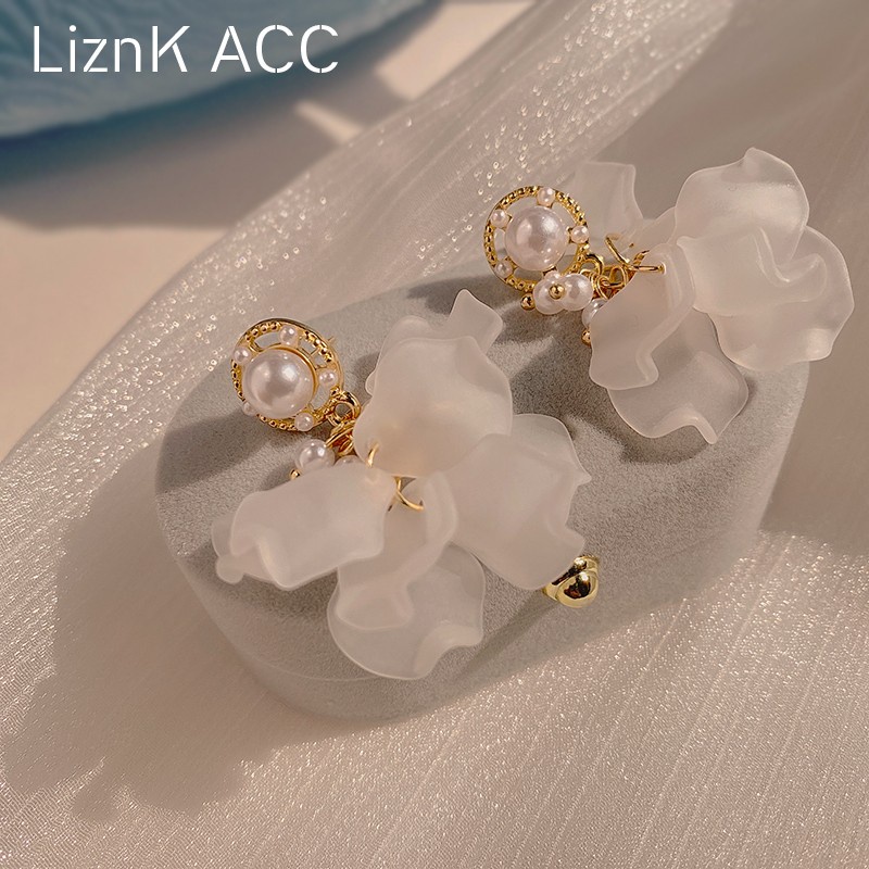 Khuyên Tai S925 2022 Đính Ngọc Trai Sang Trọng Phong Cách Hàn Quốc