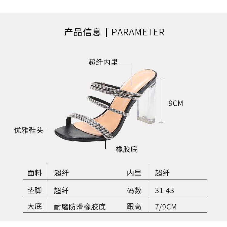 GIÀY CAO GÓT ÁNH KIM SIZE NHỎ 32 33 ĐẾ TRONG SUỐT CAO 7/9CM