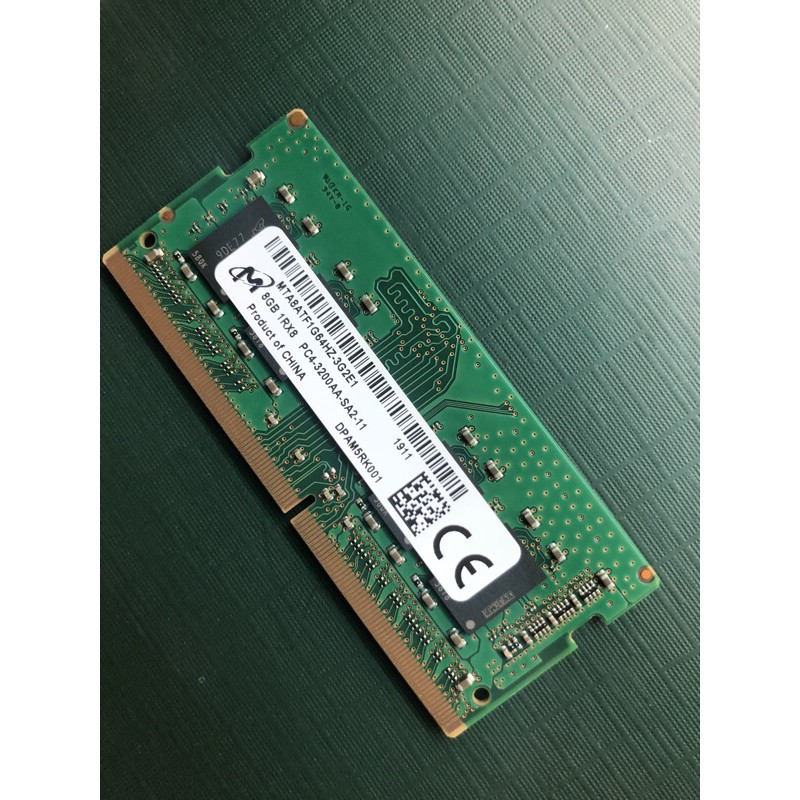 Ram Micron PC4 - 8GB Laptop Bus 3200