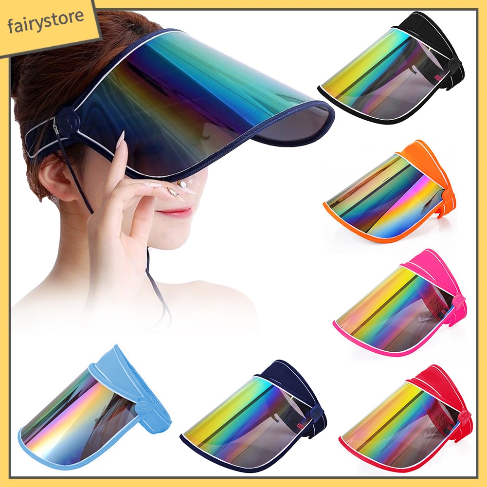 Mũ Che Nắng Unisex Mặt Kính Phản Quang Bảo Vệ Chống Tia UV Khi Chơi Thể Thao Ngoài Trời