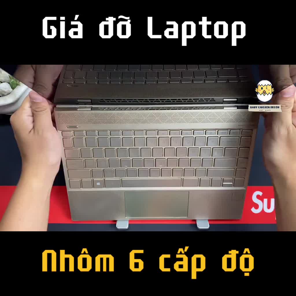 Giá đỡ laptop, Đế tản nhiệt laptop gấp gọn điều chỉnh  cấp độ theo nhu cầu tiện dùng - GA1993 GA1993 | BigBuy360 - bigbuy360.vn