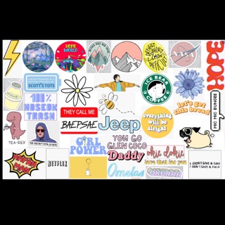 Tổng hợp sticker chống nước pvc mẫu cho nữ