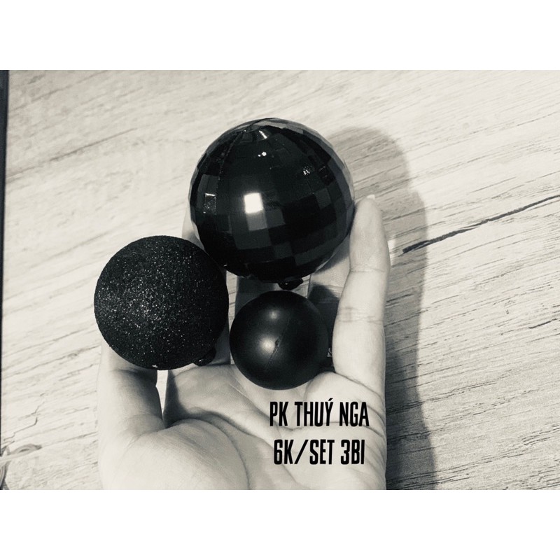 10 bi bộ 3 viên màu đen-Q2729
