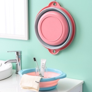 Thau nhựa gấp gọn giúp tiết kiệm không gian sống Chậu rửa đa năng xếp gọn tiện ích dễ dàng đem đi khắp mọi nơi THG