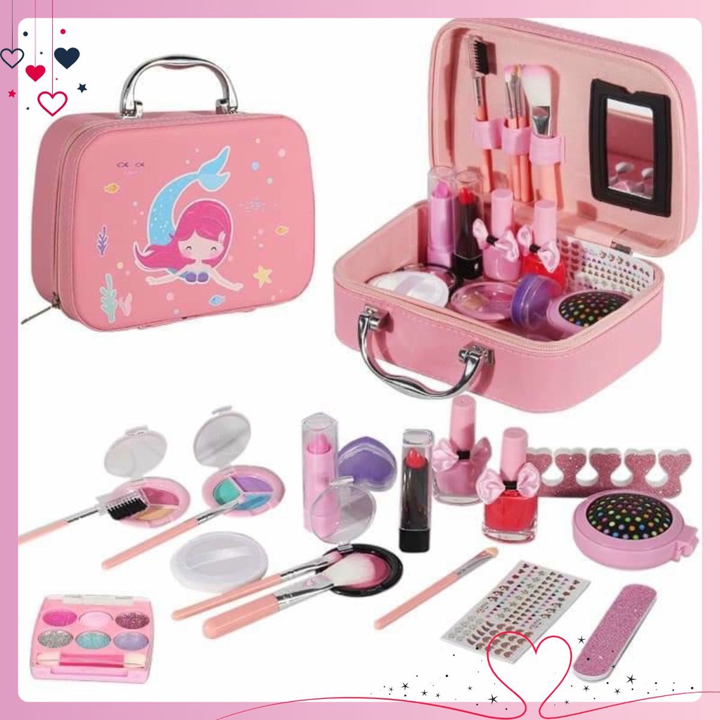VALI trang điểm cá nhân cực đầy đủ, make up thật, dễ dàng làm sạch với nước dành cho bé gái